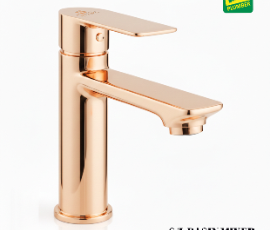 S L BASIN MIXER ROSE GOLD.SIMERO BZ